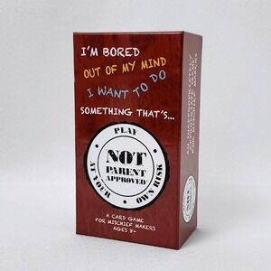 Not Parent‎ Approved Card Game For Mischief Makers Ages 8 Plus NEW OPEN BOX